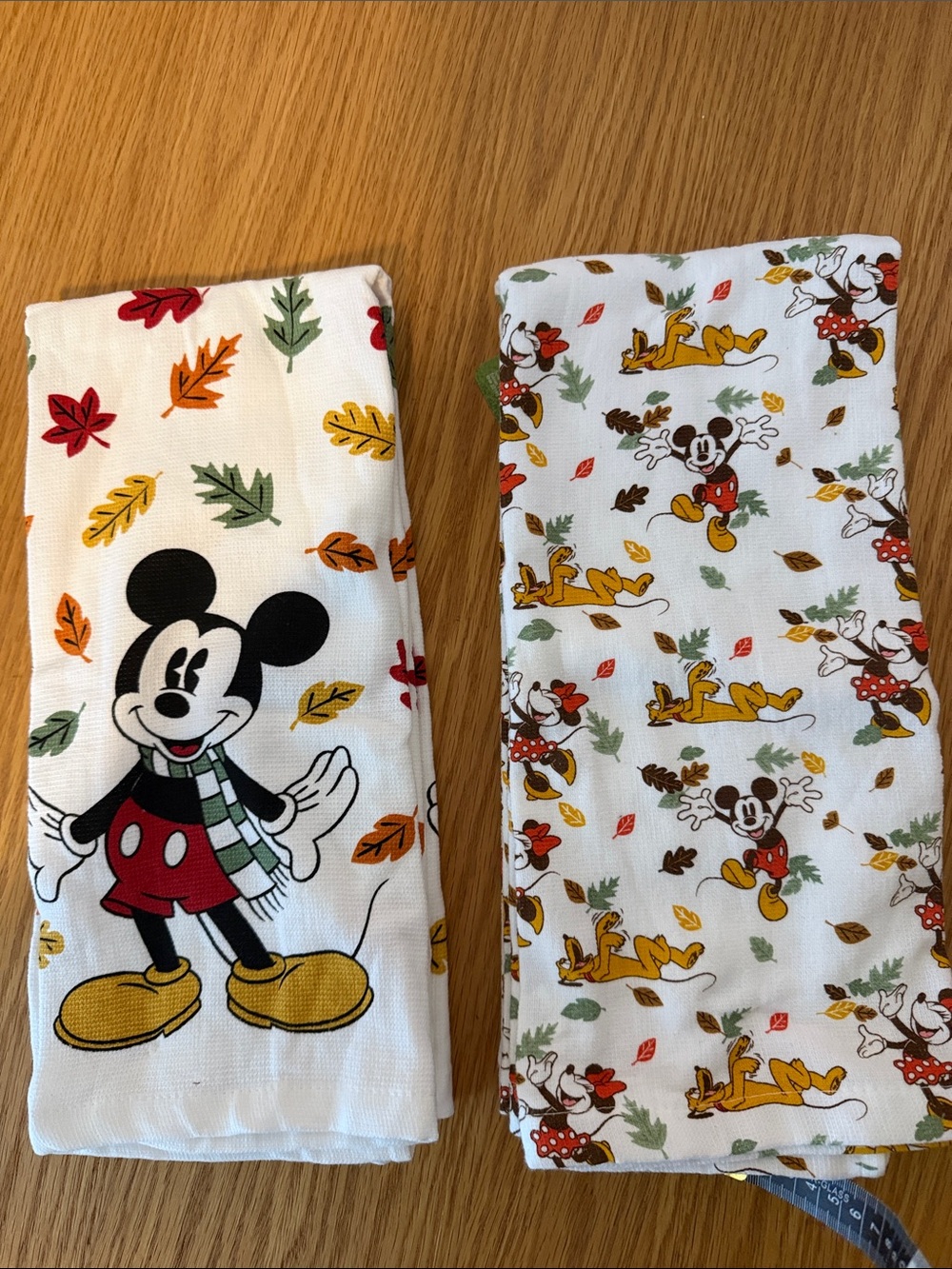Disney Fall Mickey Mouse Kitchen Towels - 4 towels